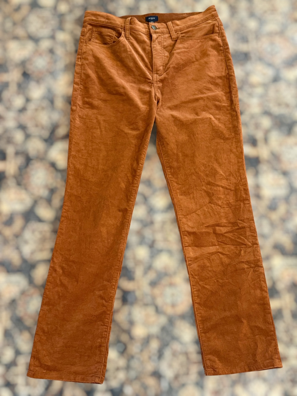 J.Crew Caramel Brown Corduroy Pants Size 29 Soft Cotton Fall Prep Indie Gorpcore